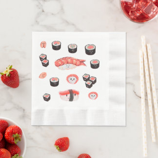 Cute Sushi Party Napkin