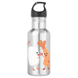 Cute sushi rice prawn friends cartoon 532 ml water bottle