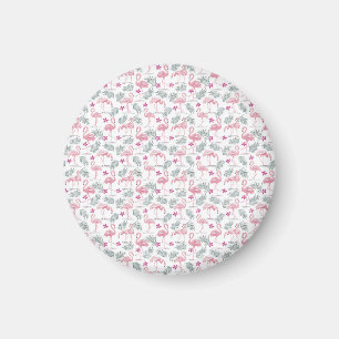 Cute Swan Birds Repeated Pattern Magnet