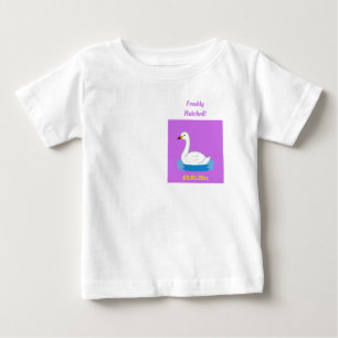 Cute Swan Theme Girl Baby Shower T-Shirt