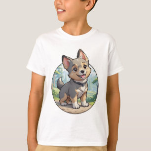 Cute Swedish Vallhund Cartoon Dog Shirt