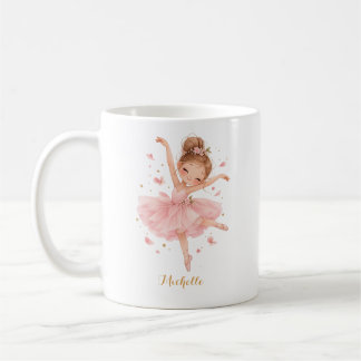 Cute Sweet Ballerina Princess Personalised Coffee Mug