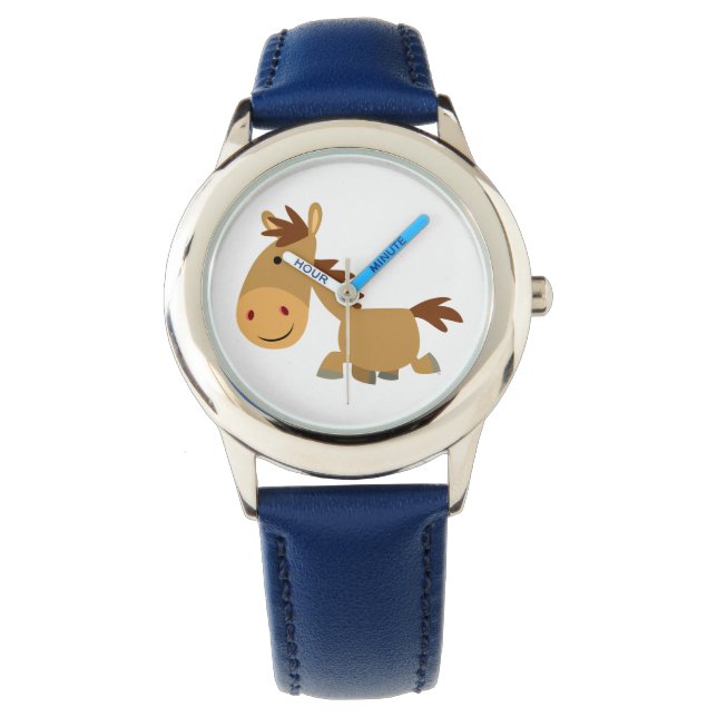 Cute Sweet Cartoon Horse Watch (Front)