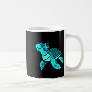 Cute sweet cartoon sea turtle ocean animal kids an coffee mug