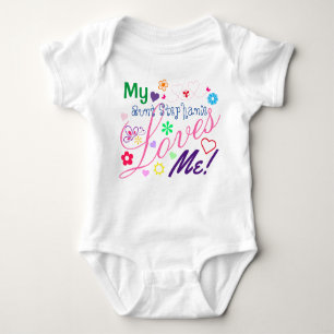 Cute Sweet Colourful Girly My Aunt Loves Me Baby Bodysuit
