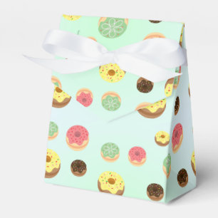 cute Sweet doughnuts Birthday party Girly pattern Favour Box