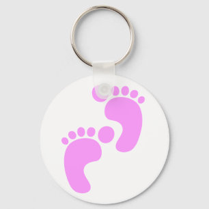 Cute Sweet Footsteps Funny Shirt Key Ring
