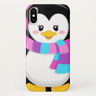 cute sweet little girl penguin cartoon Case-Mate iPhone case
