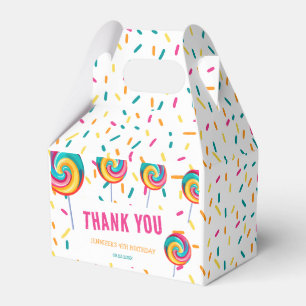 Cute Sweet Lollipop Candy Birthday Favour Box