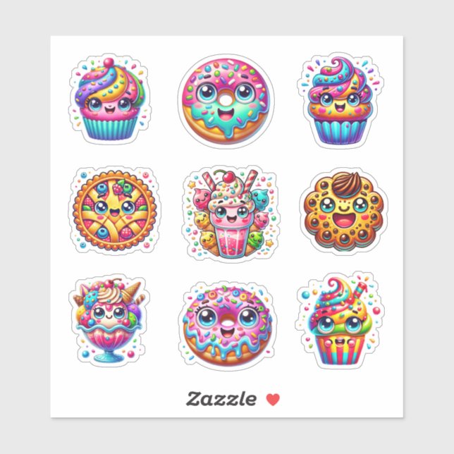 Cute sweet lovers bakery ice cream (Sheet)
