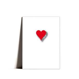 Cute Sweet Minimal Heart Valentine's Card