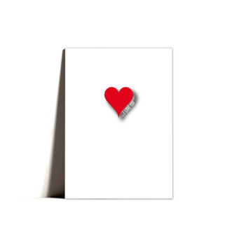 Cute Sweet Minimal Heart Valentine's Card
