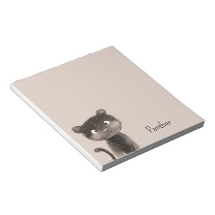 Cute Sweet Panther Animal Notepad