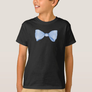 Cute Sweet Simple Baby Blue Bow T-Shirt