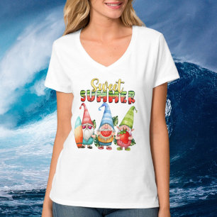 cute sweet Summer time gnomes T-Shirt