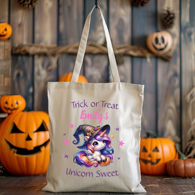Cute Sweet Unicorn Halloween Personalised  Tote Bag (Creator Uploaded)