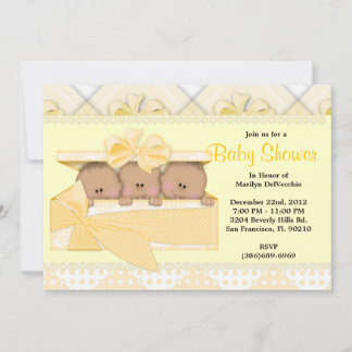 CUTE Sweet Yellow Baby Shower Invitation