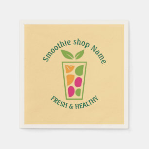 Cute Sweet yogurt Smoothies fruit Juice bar shop Napkin