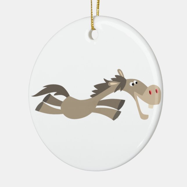 Cute Swift Cartoon Horse Ornament (Left)