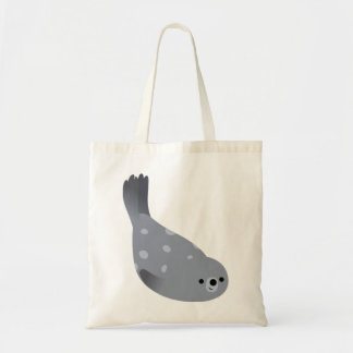Cute Swimming Cartoon Harbour Seal Bag