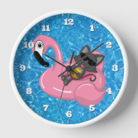 Cute Swimming Pool Cat Flamingo Summer Kids