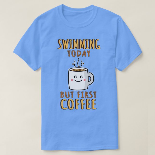 Cute Swimming T-Shirt (Design Front)