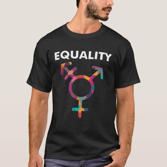 Cute Symbol LGBT Support Transgender Gay Pride T-Shirt (Front)