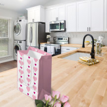 Cute Symmetrical pink and white with hearts