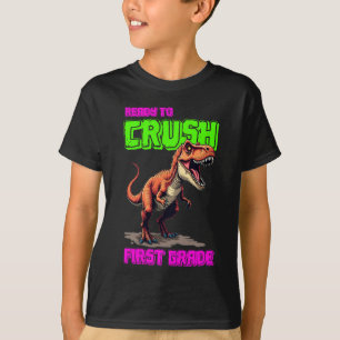 Cute T-Rex Crushes First Grade Tee