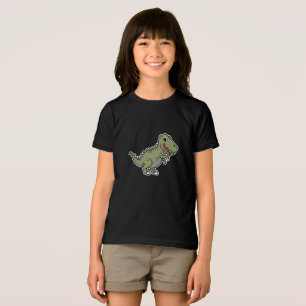Cute T-Rex Dinosaur Sticker – Funny Cartoon Dino  Tri-Blend Shirt