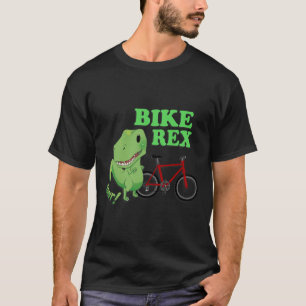 Cute T-rex Mountain Bike Dinosaur . Mtb Biking Tee