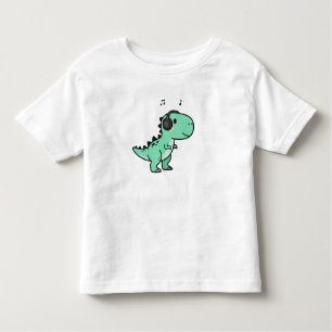 Cute T-Rex Playing Music for Kids🎵 Toddler T-Shirt