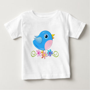 Cute t-shirt with Blue Baby Bird