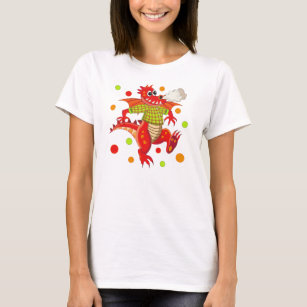 Cute t-shirt with cartoon Dragon