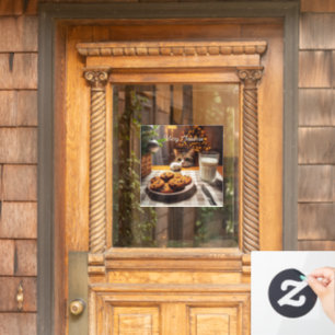 Cute Tabby Cat Reaching for Cookies Christmas