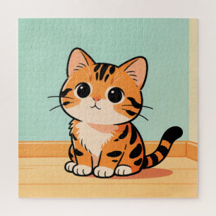 Cute Tabby Kitten Puzzle