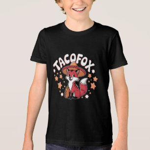 Cute taco fox cartoon design for taco lovers Tri-Blend shirt