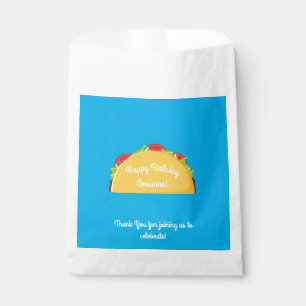 Cute Taco Kids 1st Birthday Party Mexican Food Favour Bags