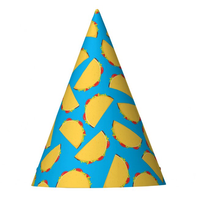 Cute Taco Kids 1st Birthday Party Mexican Food Hat (Front)