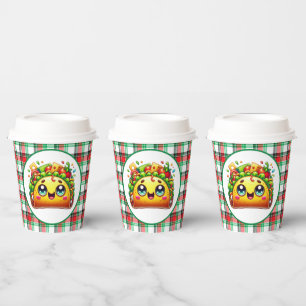 Cute taco lovers party paper cups