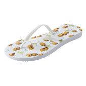 Cute Taco Margarita Pattern Mexican Food Jandals (Angled)