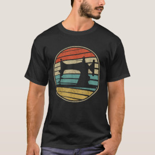 Cute Tailor Gift Retro Vintage 70s 80s Sewing Mach T-Shirt