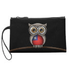 Cute Taiwanese Flag Owl Wearing Glasses