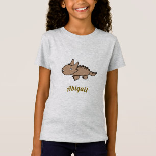 Cute Tan Thorne Lizard Cartoon Drawing T-Shirt