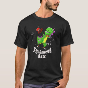 Cute Tapasaurus Rex Funny Tap Dance Dinosaur Lover T-Shirt