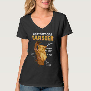 Cute Tarsier Anatomy Of A Tarsier Explanation T-Shirt