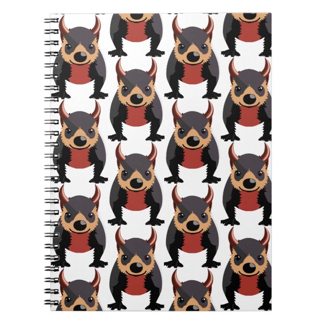 Cute Tasmanian Devil Design Notebook (Front)