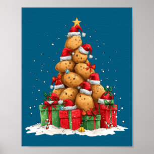 Cute Tato Le Christmas Tree Xmas Hat Long Sleeve  Poster
