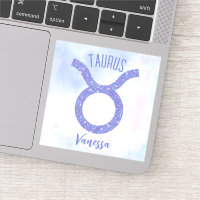 Cute Taurus Astrology Sign Personalised Laptop