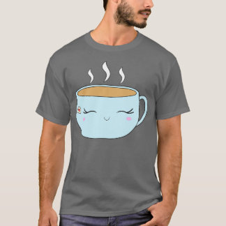 Cute Tea Cup Blue T-Shirt